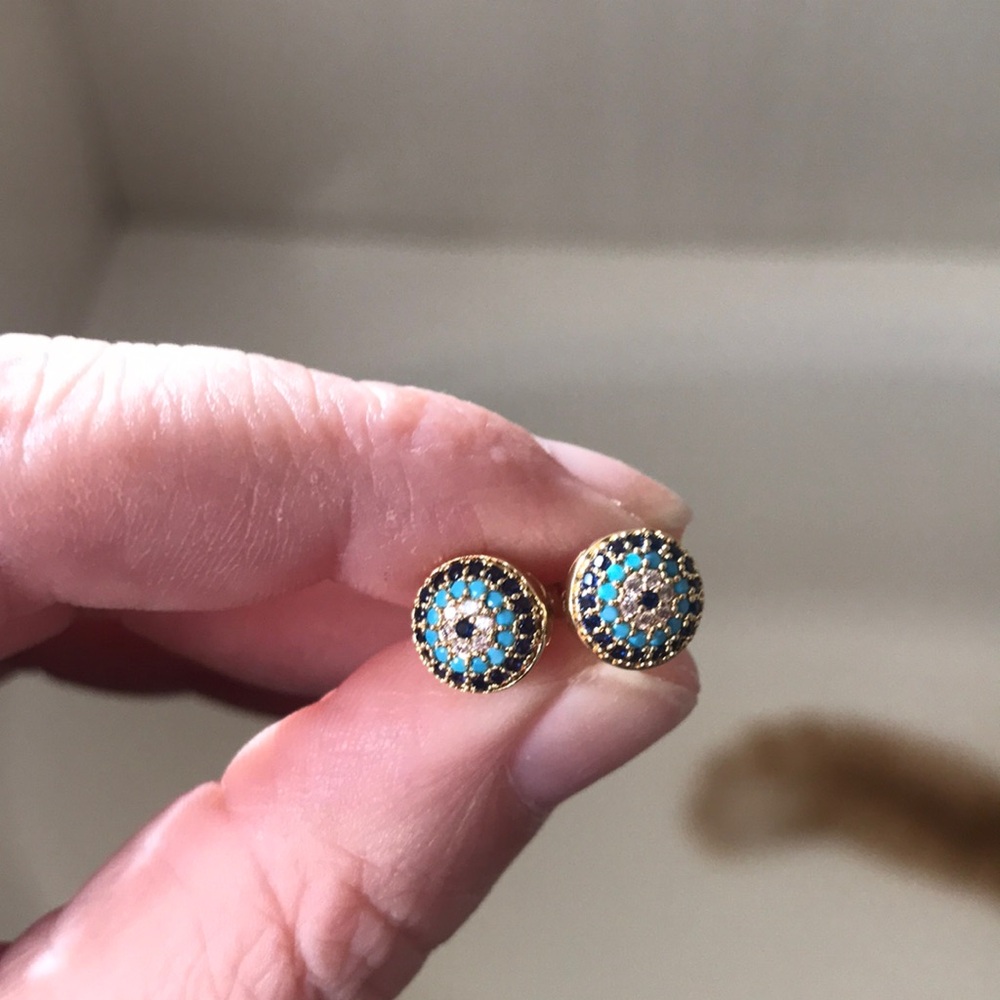 Evil Eye Stud Earrings
